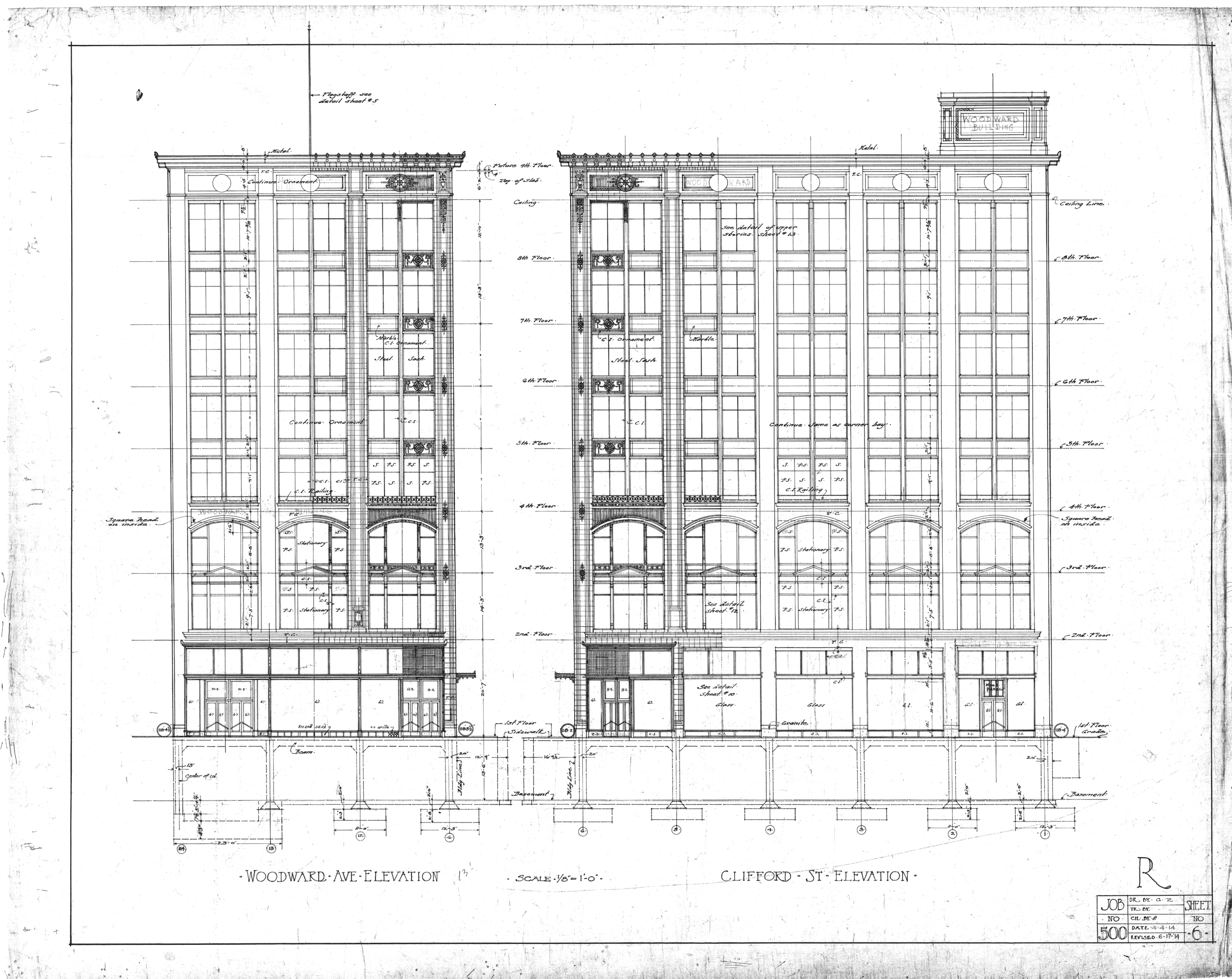 Albert Kahn - Historic Preservation - Detroit - Architecture - Drawings